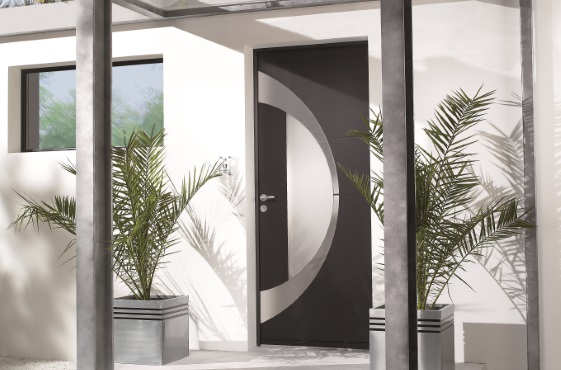 Porte d’entrée contemporaine Alu- Zilten 49 Porte d'entrée contemporaine Alu- Zilten 49